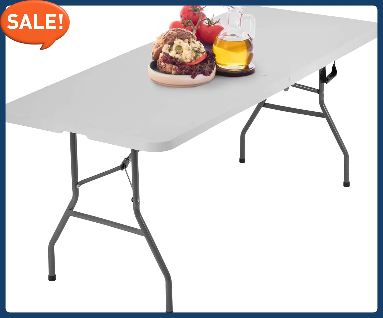 6FT Picnic Table. Folding. Plastic .