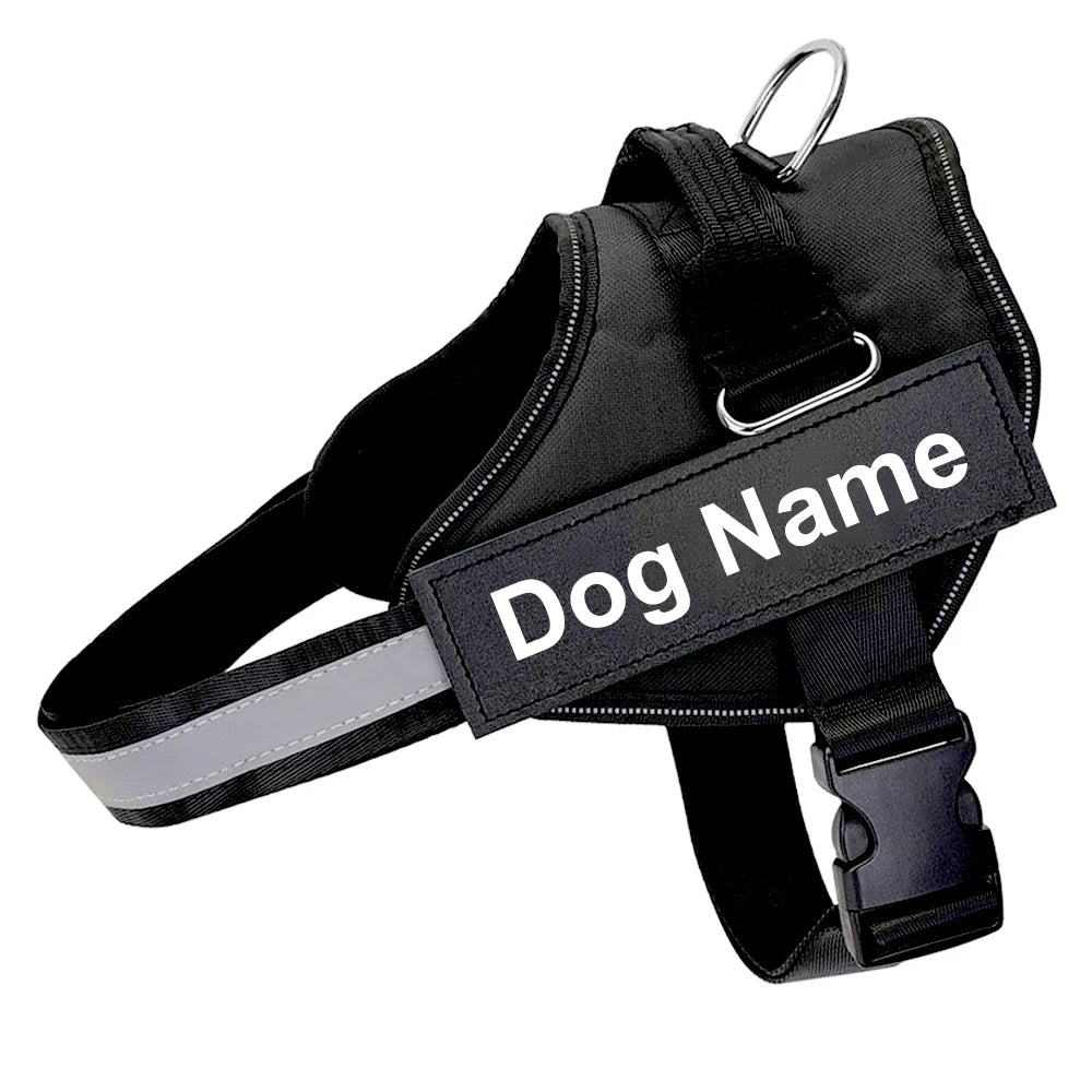 Personalized Dog Harness. Reflective, Adjustable. For small, large Dog. With Training Supplies .