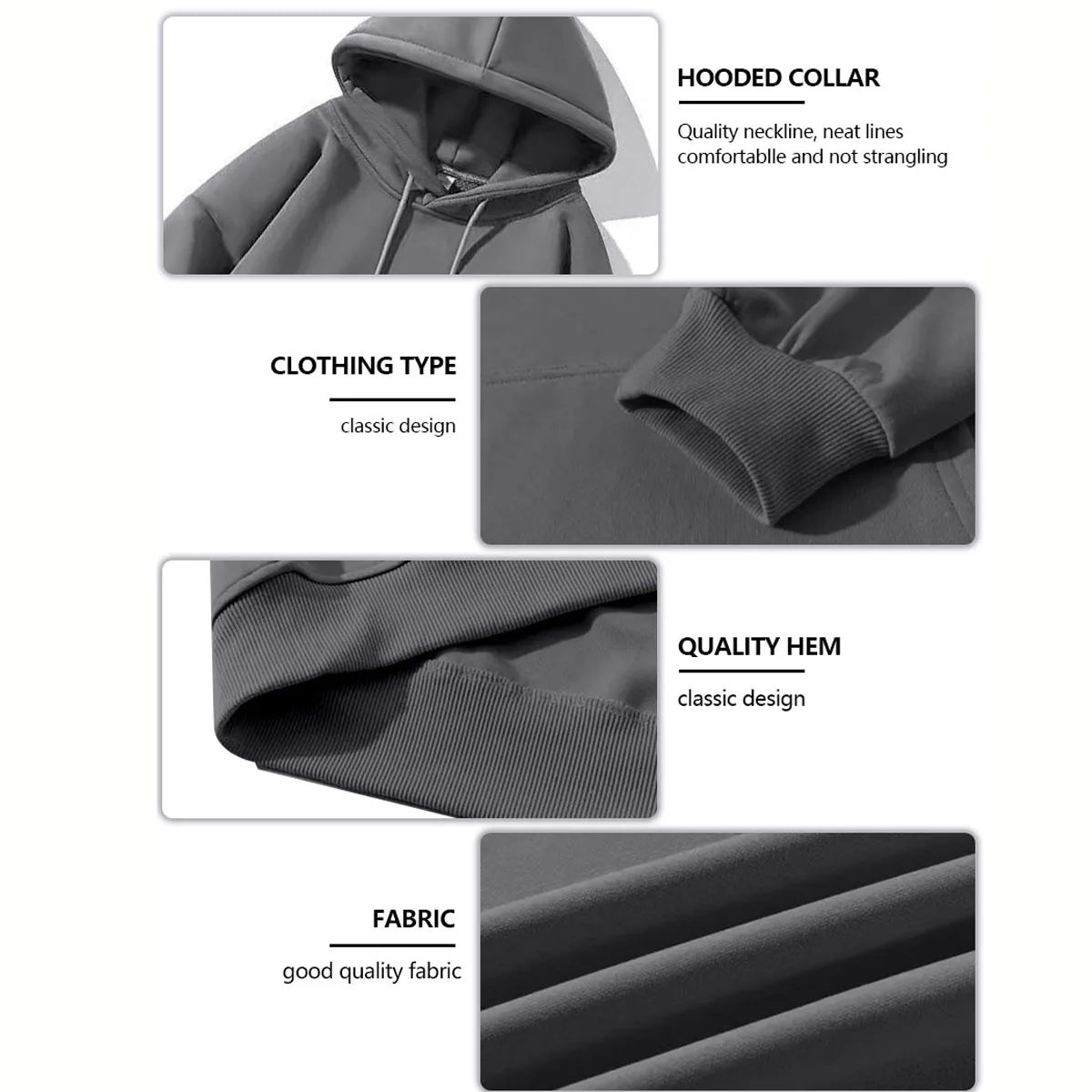 Hooded Sweatshirt .Comfortable, Casual Wear.