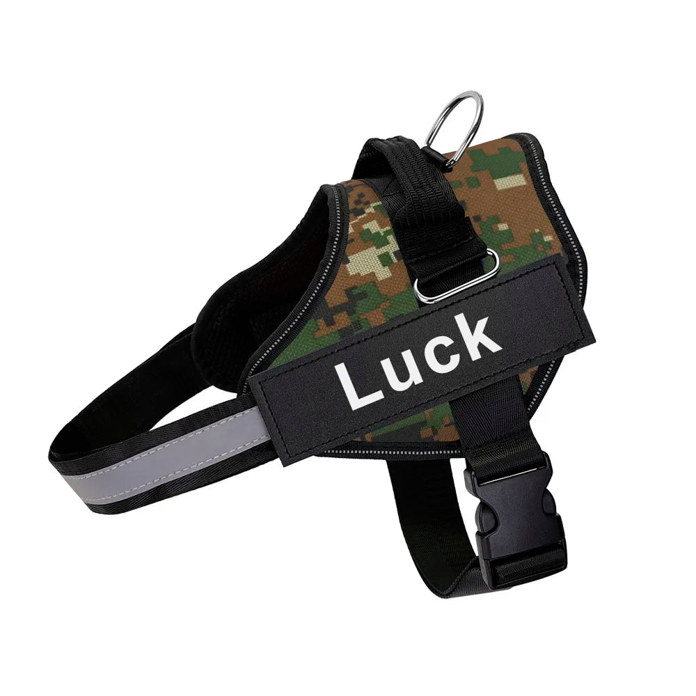 Personalized Dog Harness. Reflective, Adjustable. For small, large Dog. With Training Supplies .