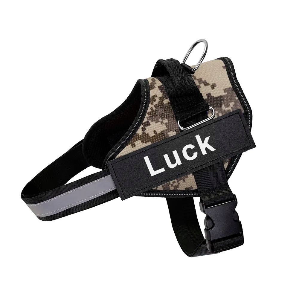Personalized Dog Harness. Reflective, Adjustable. For small, large Dog. With Training Supplies .