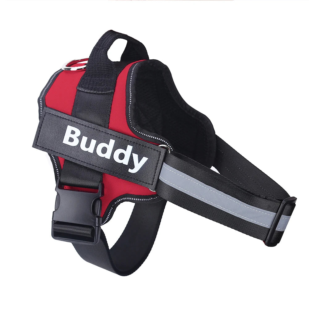 Personalized, NO PULL, Reflective ,Breathable Vest For Small, Large Dogs. Training Accessories.