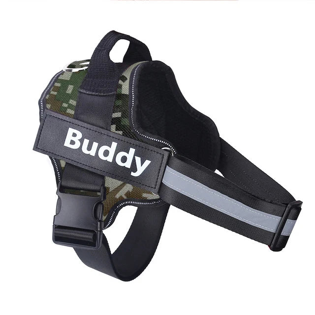 Personalized, NO PULL, Reflective ,Breathable Vest For Small, Large Dogs. Training Accessories.
