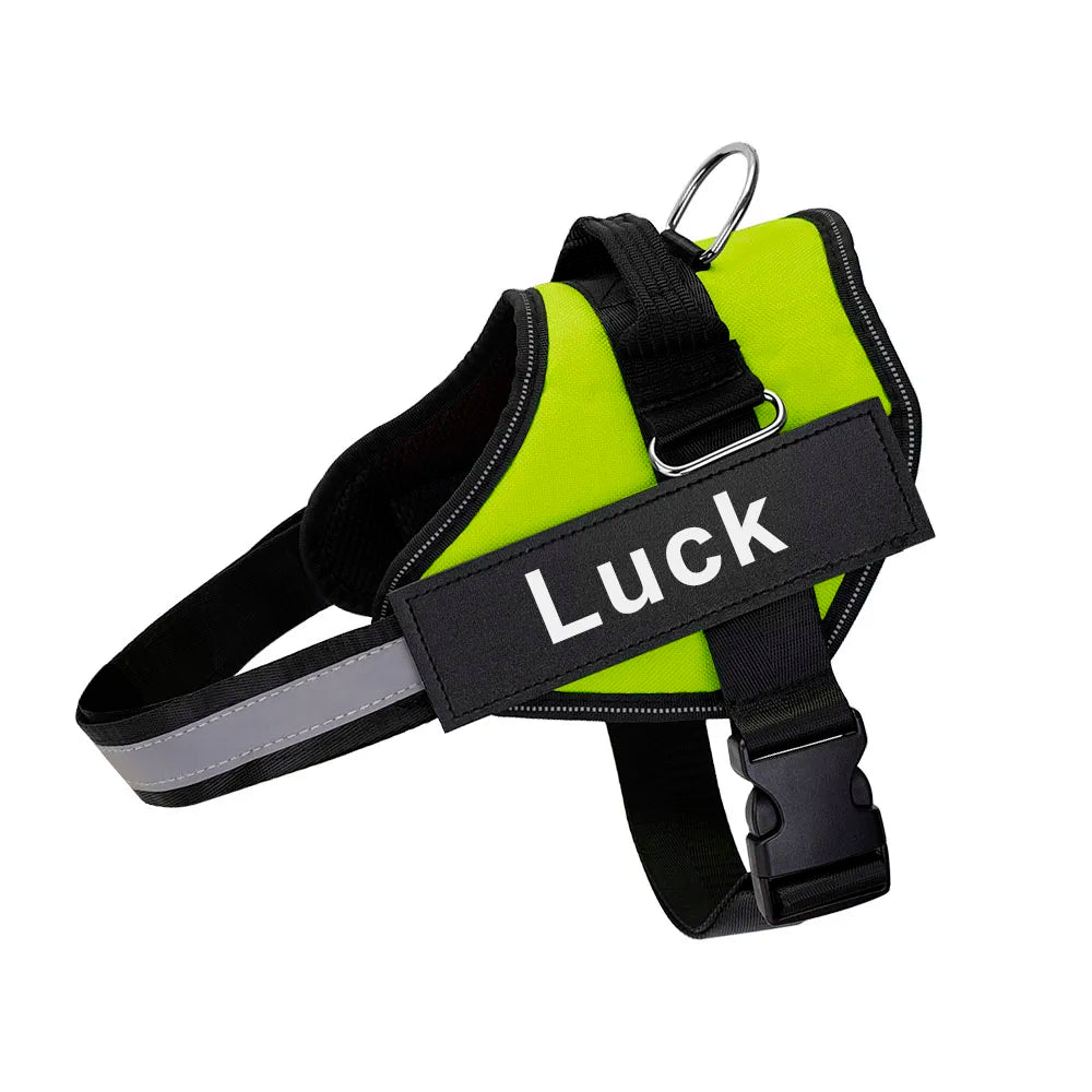 Personalized Dog Harness. Reflective, Adjustable. For small, large Dog. With Training Supplies .