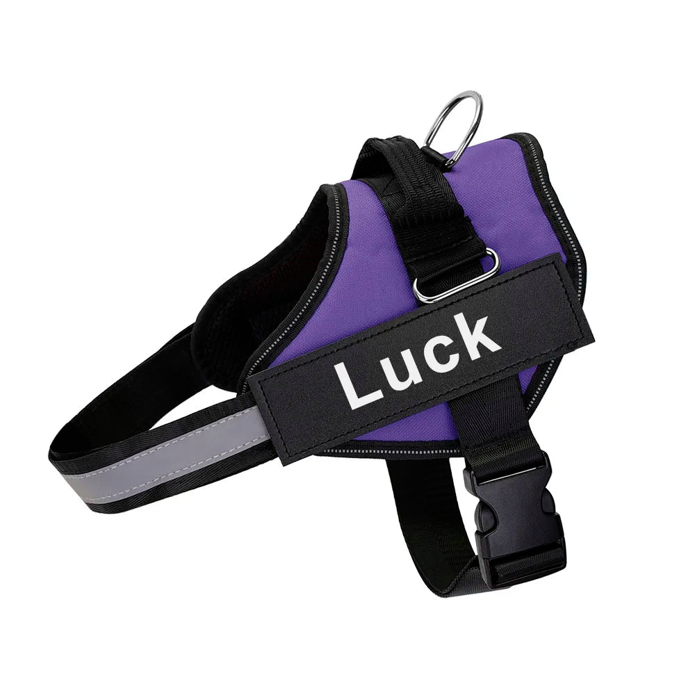 Dog Vest. ID Patch , Reflective, Breathable, Adjustable Pet Harness. NO PULL .