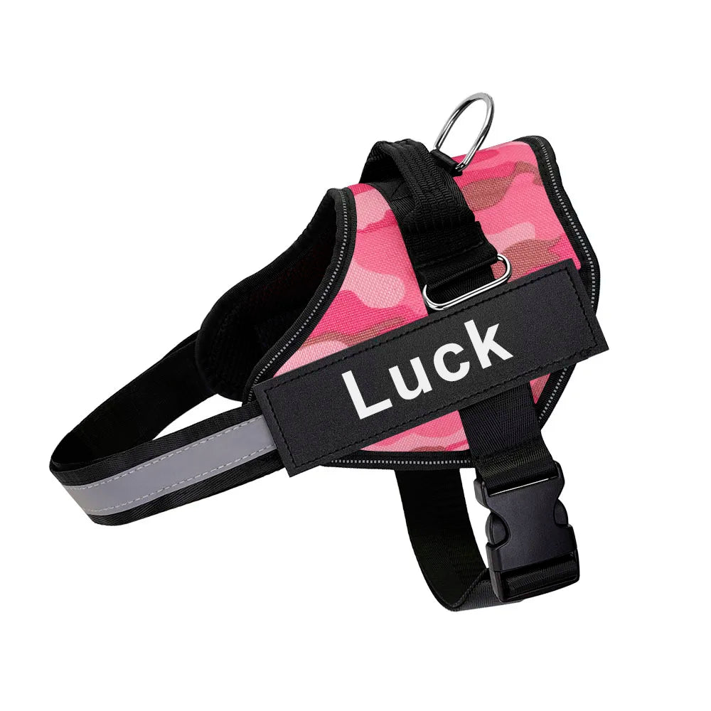 Personalized Dog Harness. Reflective, Adjustable. For small, large Dog. With Training Supplies .