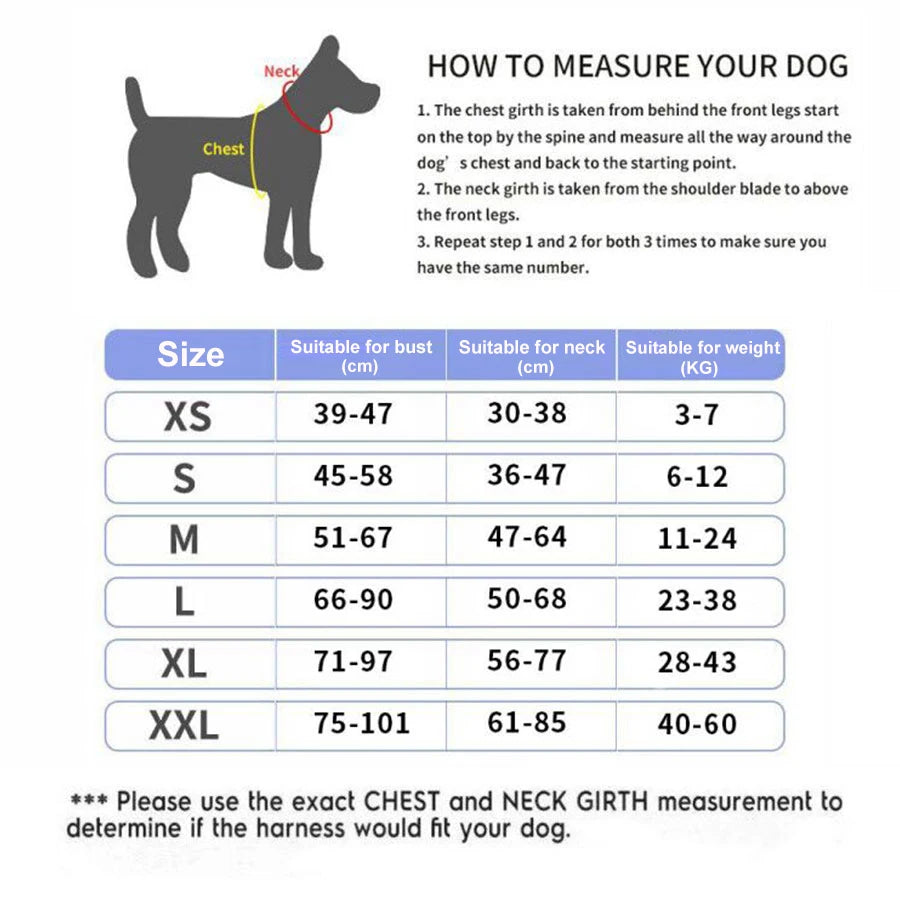 Personalized, NO PULL, Reflective ,Breathable Vest For Small, Large Dogs. Training Accessories.