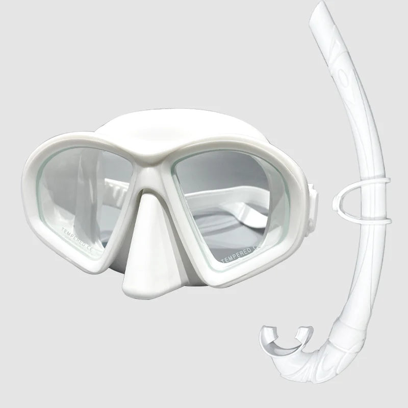 Professional Scuba Diving Mask. Snorkel, Silicone Skirt Diving Mask.