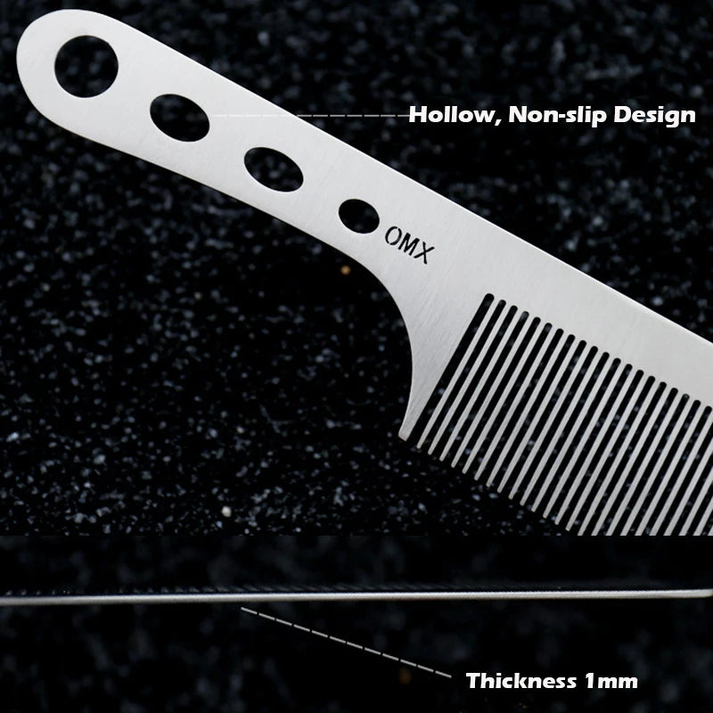Brainbow Titanium Steel Professional Hair Hairdressing. Anti-static, Barbers Comb.