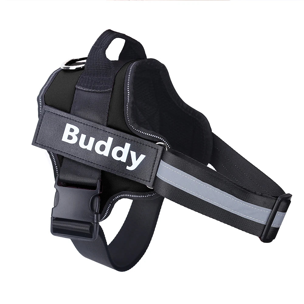 Personalized, NO PULL, Reflective ,Breathable Vest For Small, Large Dogs. Training Accessories.