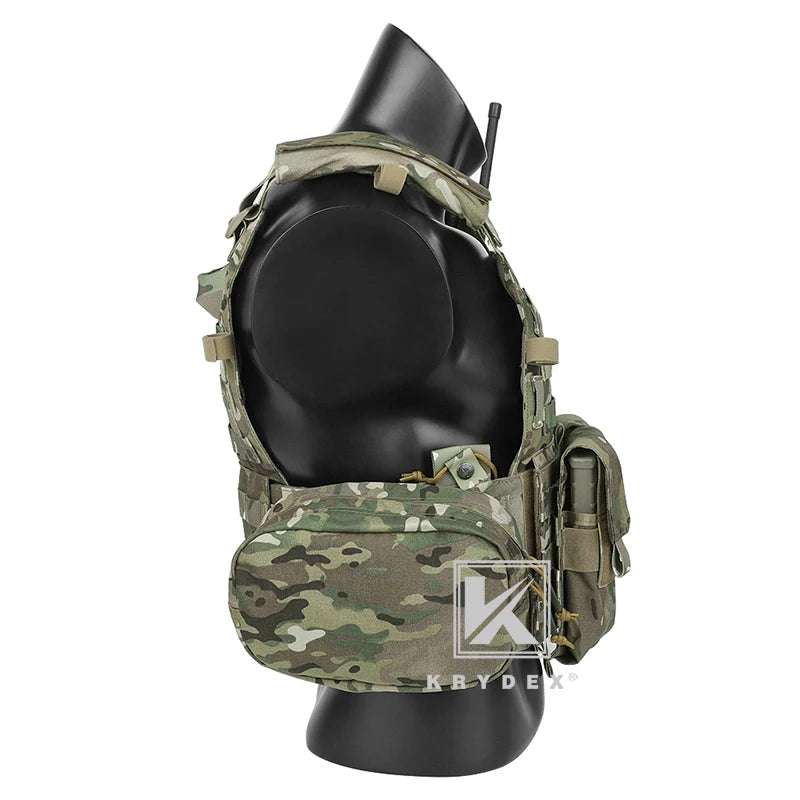 KRYDEX LBT-6094A Tactical Modular Vest. Triple Mag/Radio/Dump Pouch. Battle Plate Carrier.