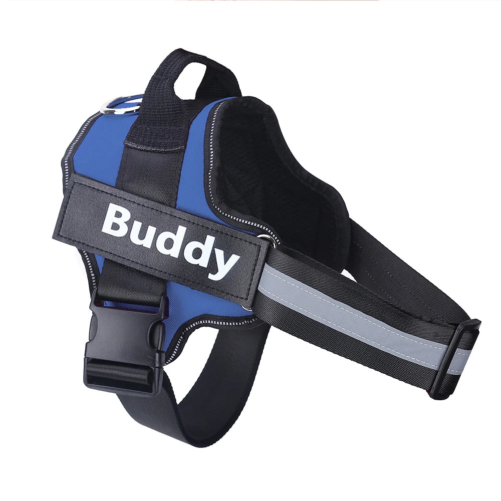 Personalized, NO PULL, Reflective ,Breathable Vest For Small, Large Dogs. Training Accessories.
