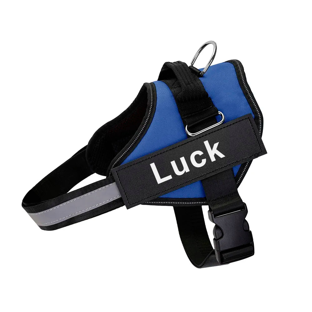 Personalized Dog Harness. Reflective, Adjustable. For small, large Dog. With Training Supplies .