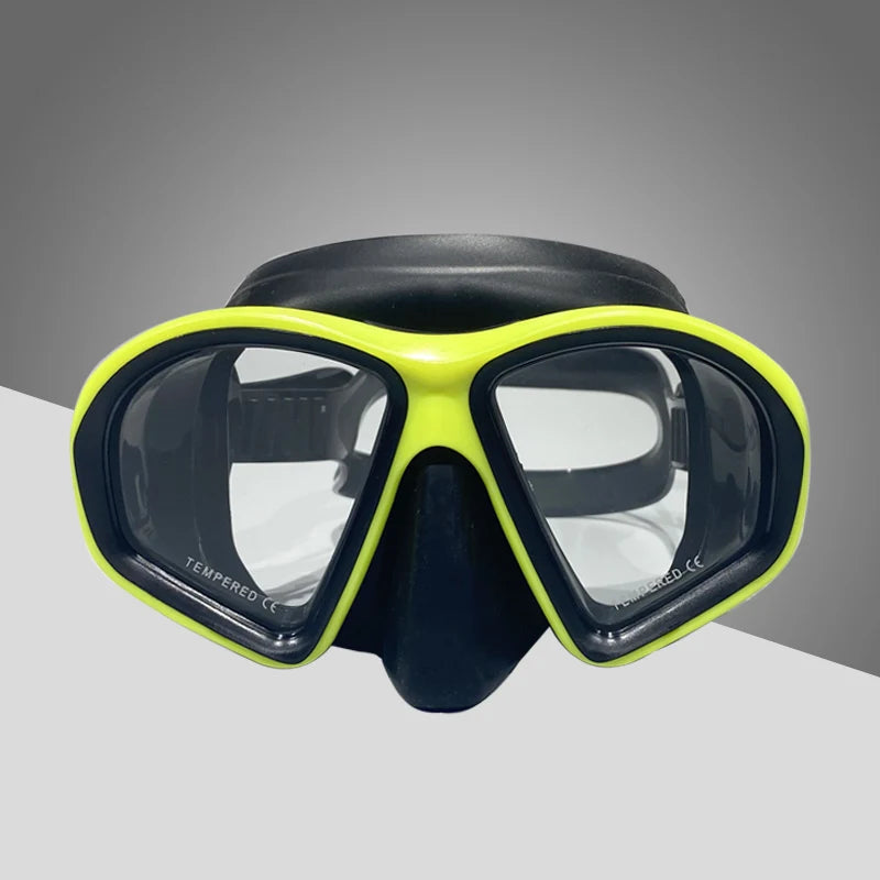 Professional Scuba Diving Mask. Snorkel, Silicone Skirt Diving Mask.