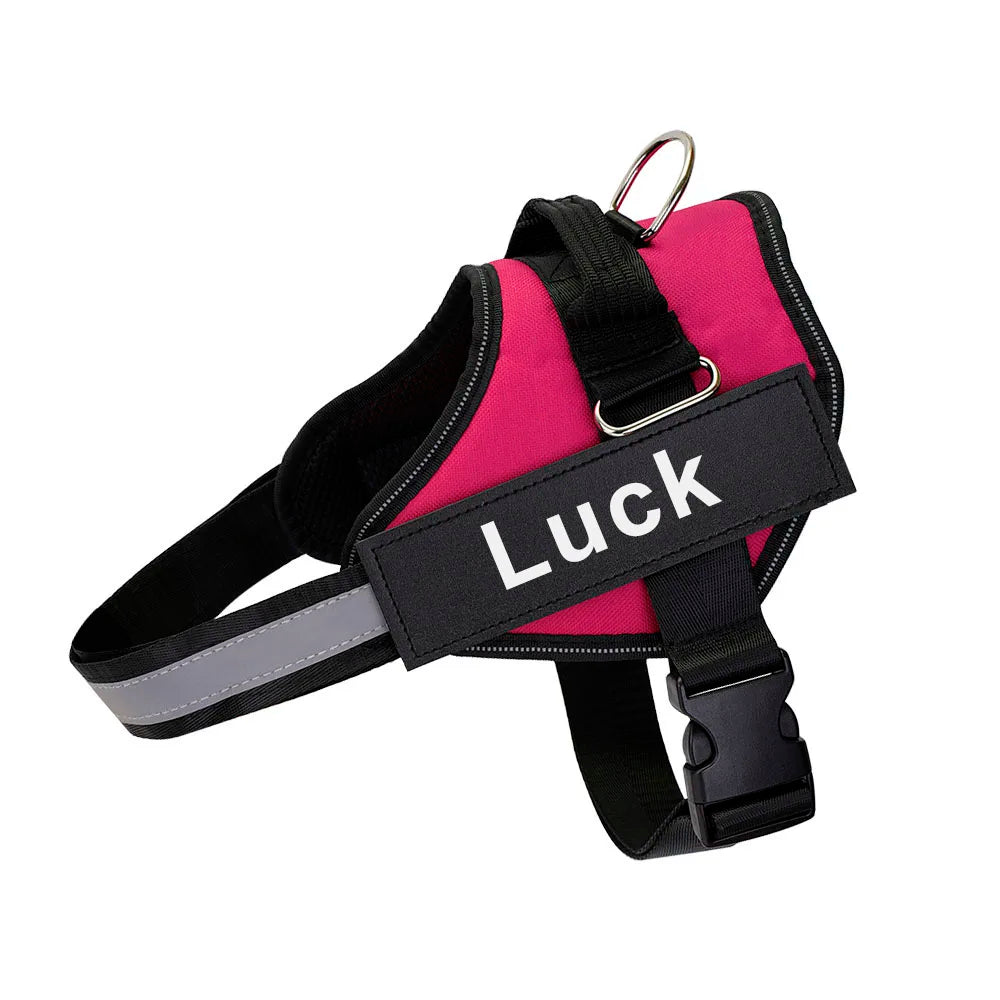 Personalized Dog Harness. Reflective, Adjustable. For small, large Dog. With Training Supplies .