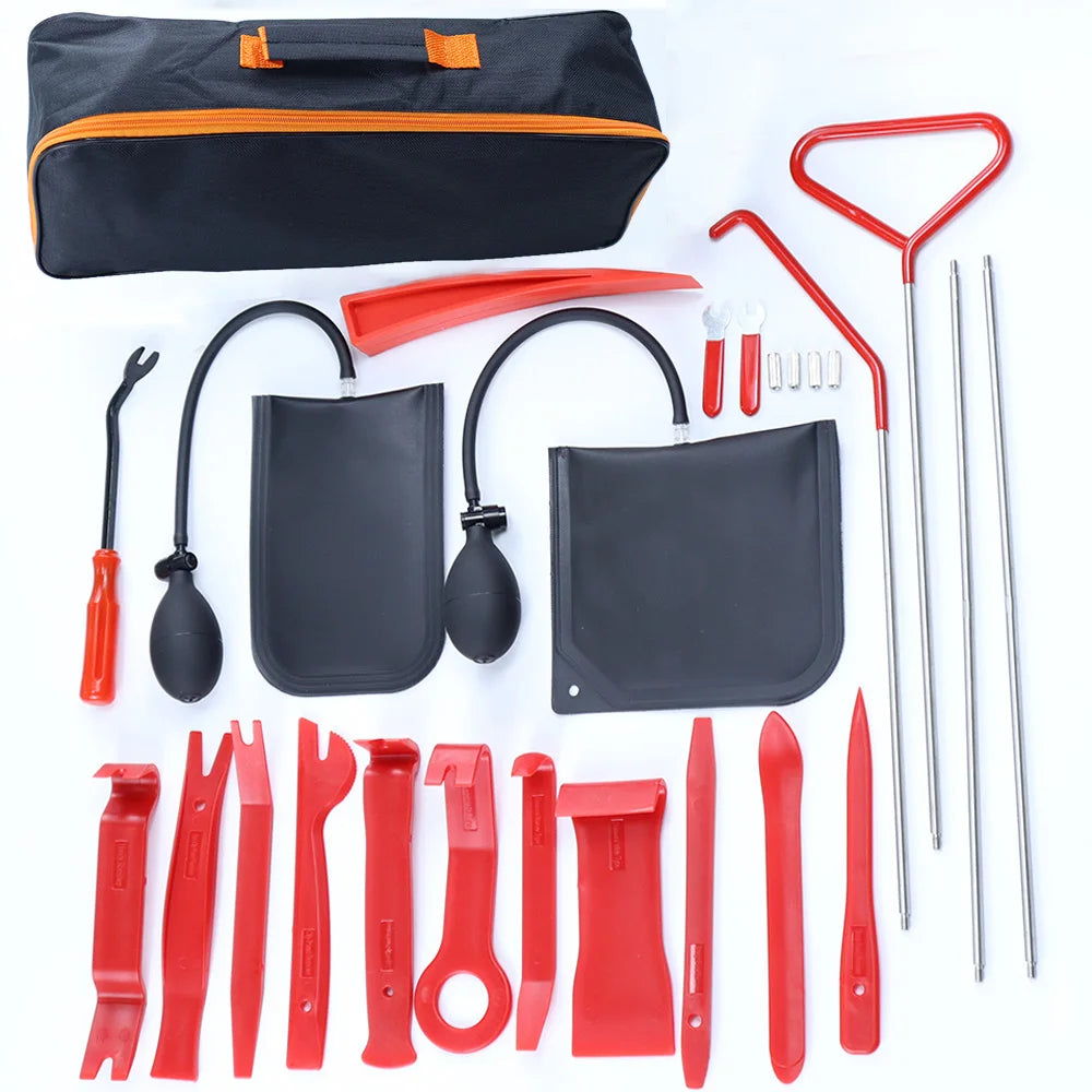 Car Window, Door Emergency Open kit. Key Lost, Lock Out, Unlock Auto Kit. Air Wedge Included.