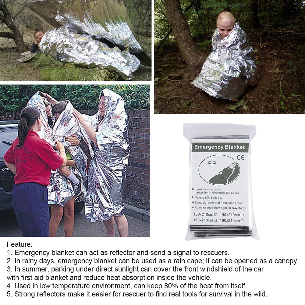 30-1PCS Emergency Rescue Blanket. Foil ,Thermal Blanket ﻿.