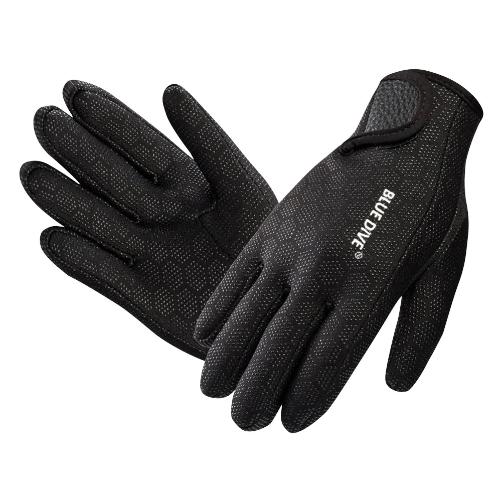1.5mm - Anti Slip - Five Finger - Warm Wetsuit - Spearfishing Gloves.