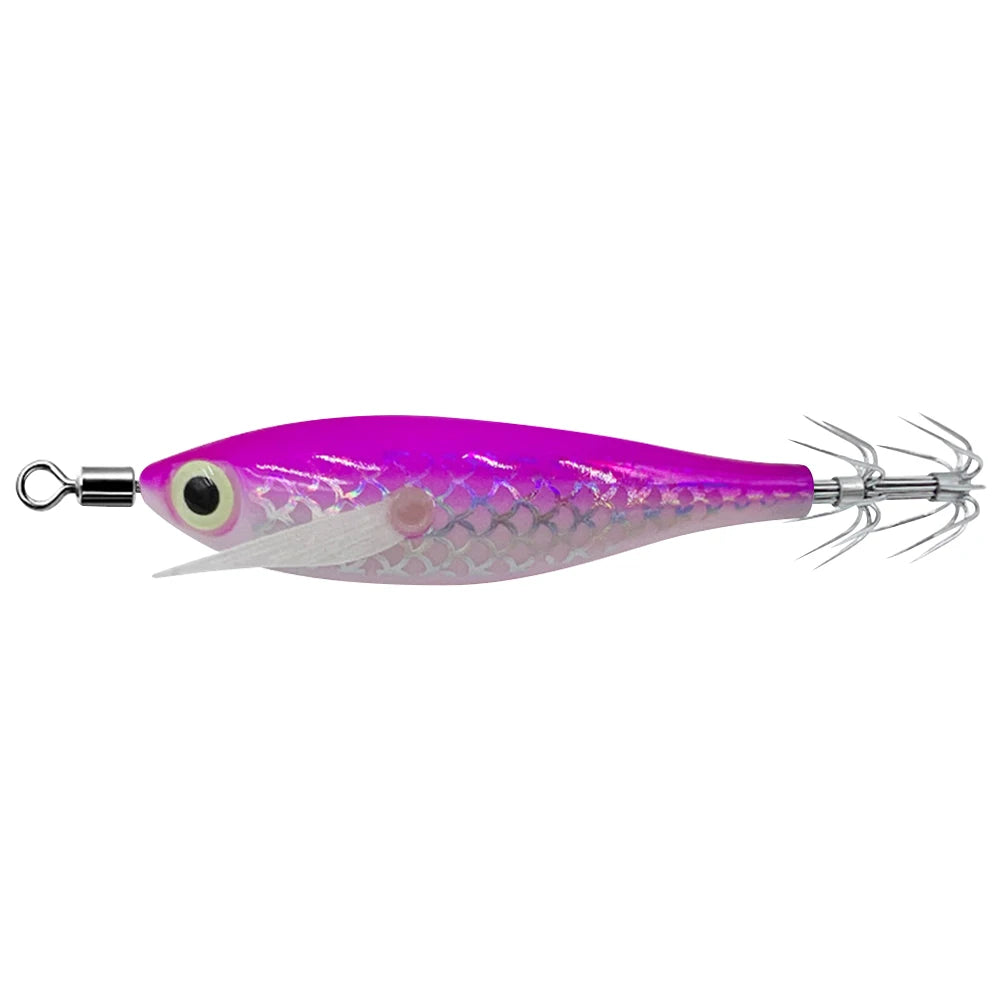Luminous Squid, Cuttlefish Attracting Lure. Double Hook Bait.