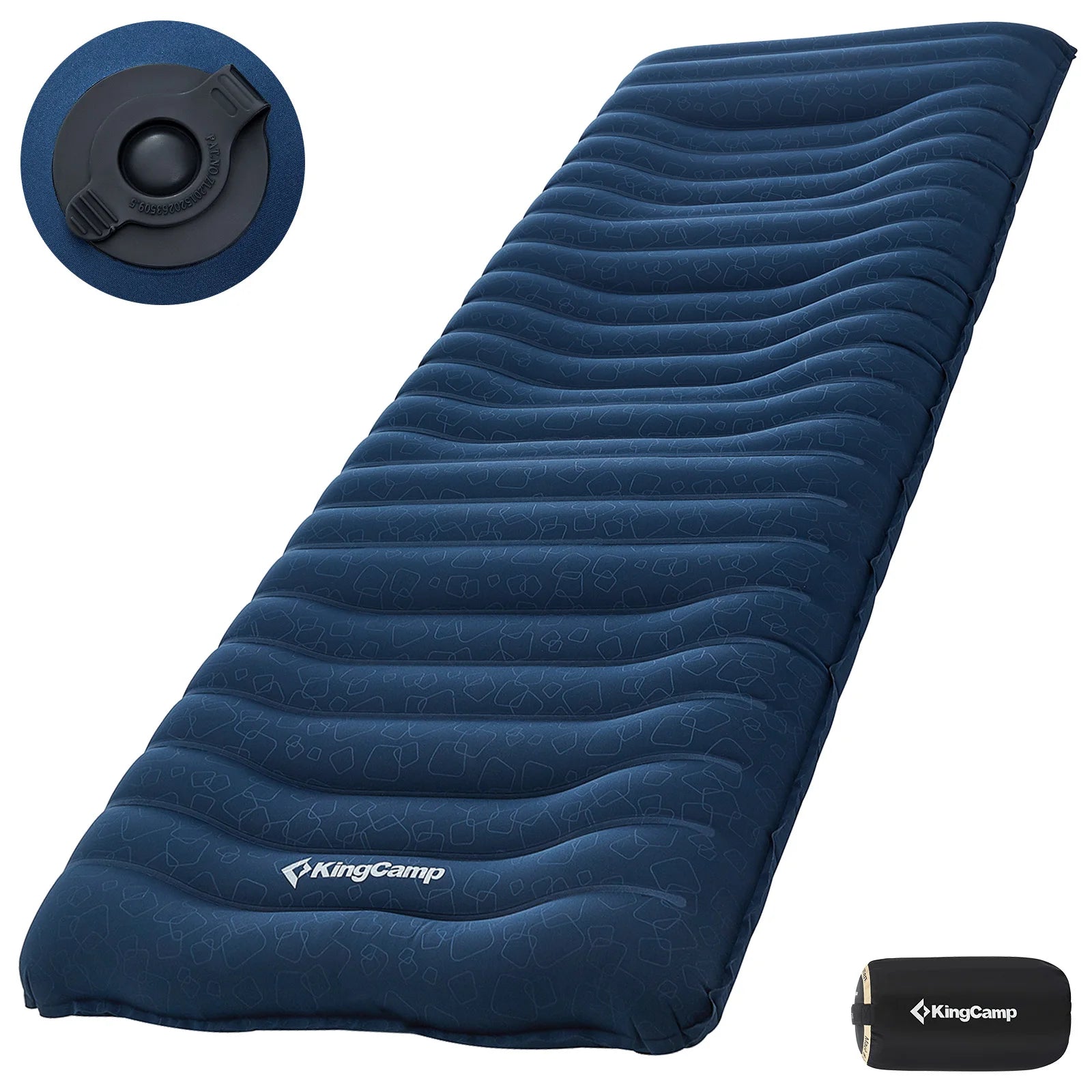 KingCamp Sleeping Pad, Ultralight, Inflatable, Carry Bag.