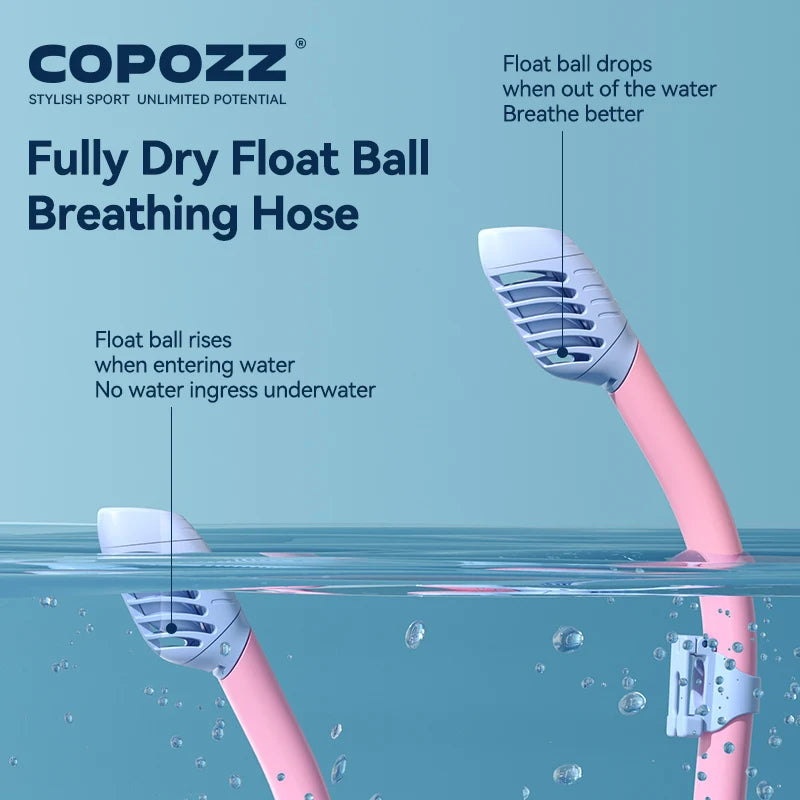 COPOZZ Diving Mask - Kids Full Face - HD Anti Fog Scuba Mask.