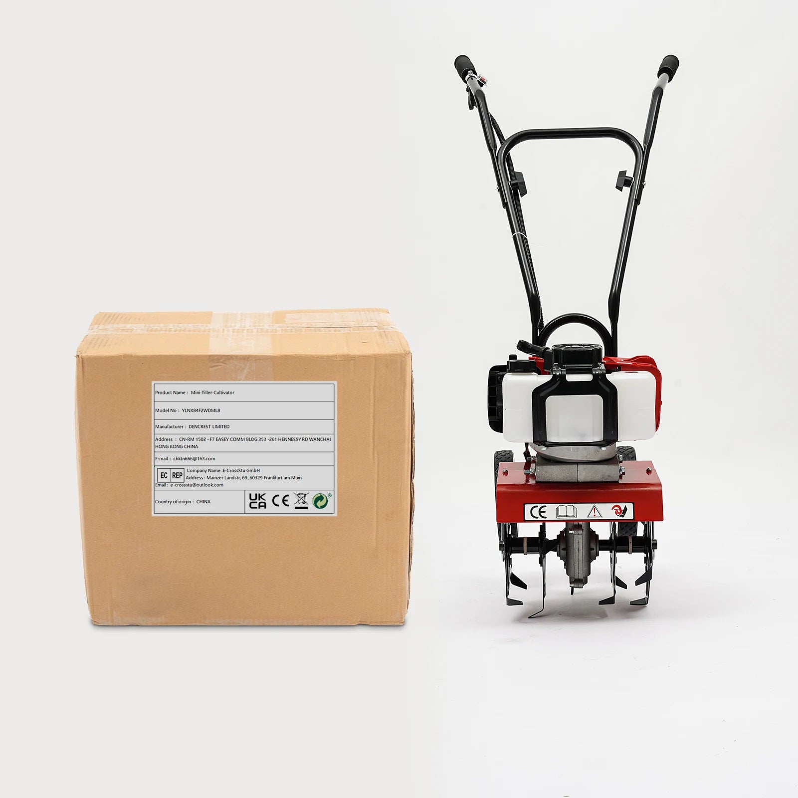 52CC Garden Tiller - 4 Blades. Gas Motor