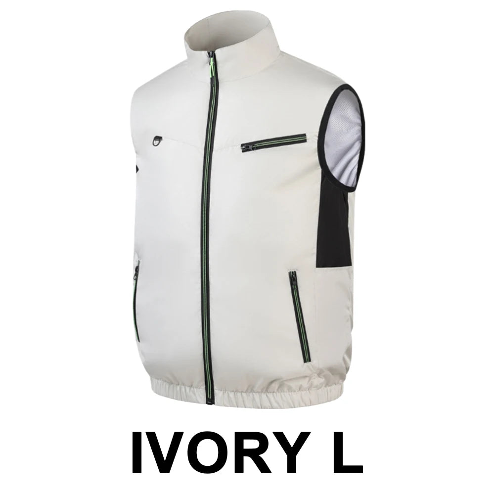 Cooling Vest Fan, Vest. 3 Gears, Breathable ,Wearable, Camping, Hiking.