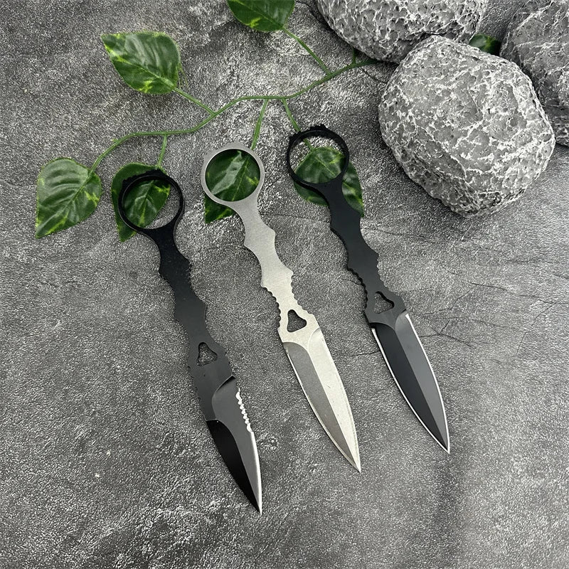 Two-color band Kydex knife. Self Defense, Rescue , Sheath.