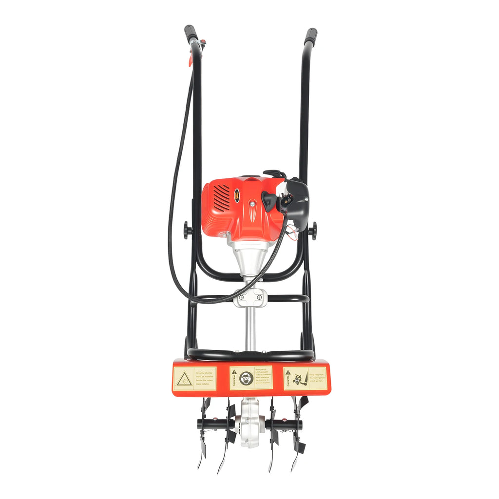 Hand-Pushed Micro-Tiller -1.9kw 52cc 2-Stroke Engine, 0.2gal Fuel Tank.