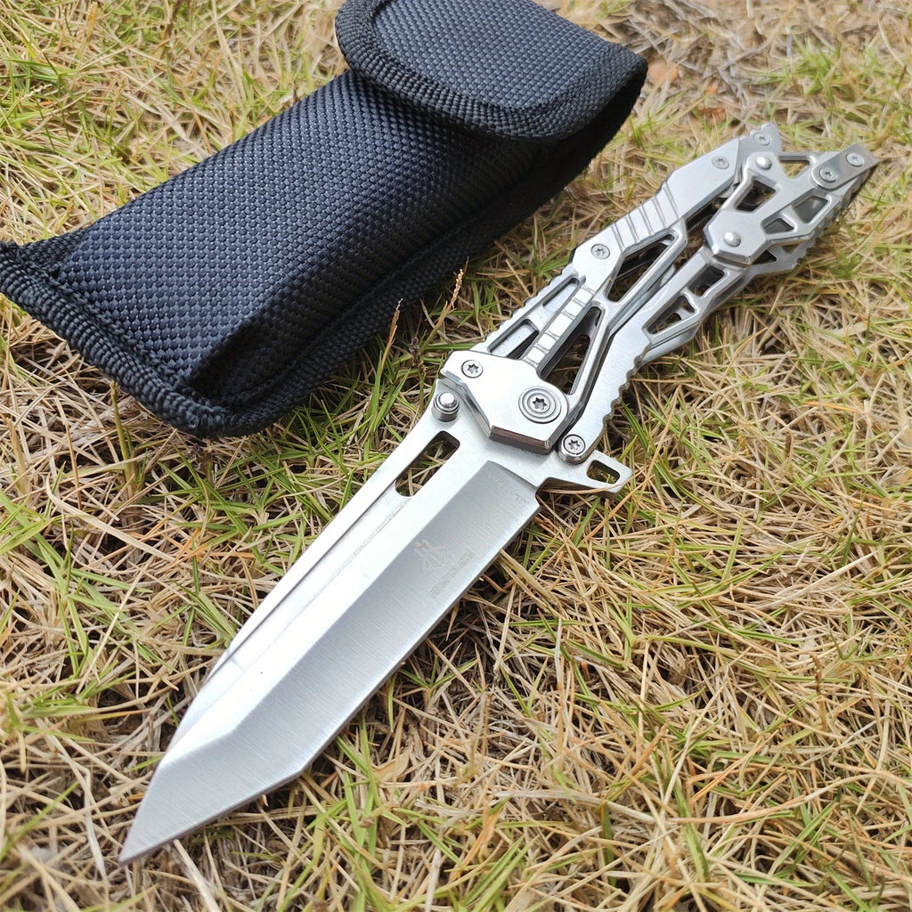 Folding Knife - 8CR15MOV Stainless Steel. 8.3", 6.2oz, Multifunctional .