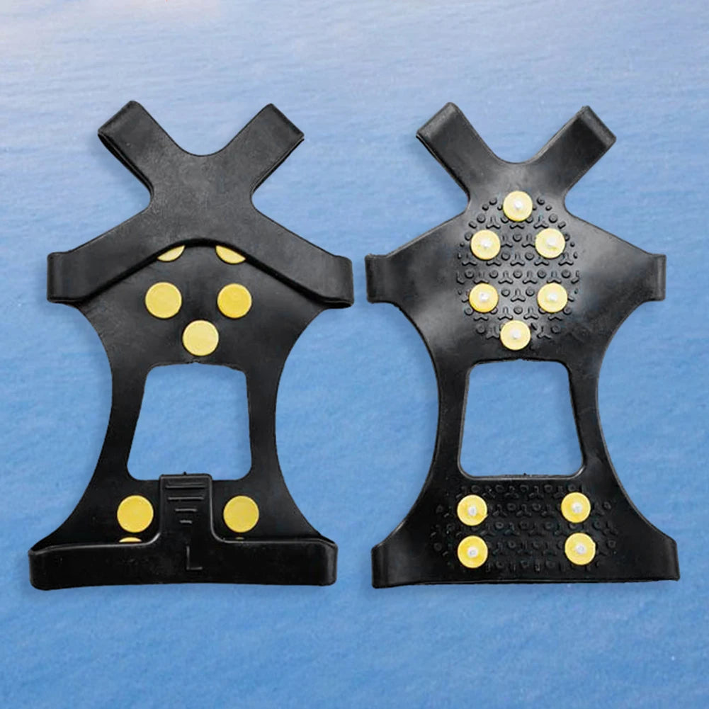 10-Studs S-XL Climbing Crampons. Anti-Slip Snow Claw.