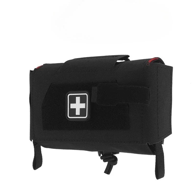 Compact Trauma Kit. Tactical IFAK Medical First Aid Pouch. Outdoors Survival Equipment.