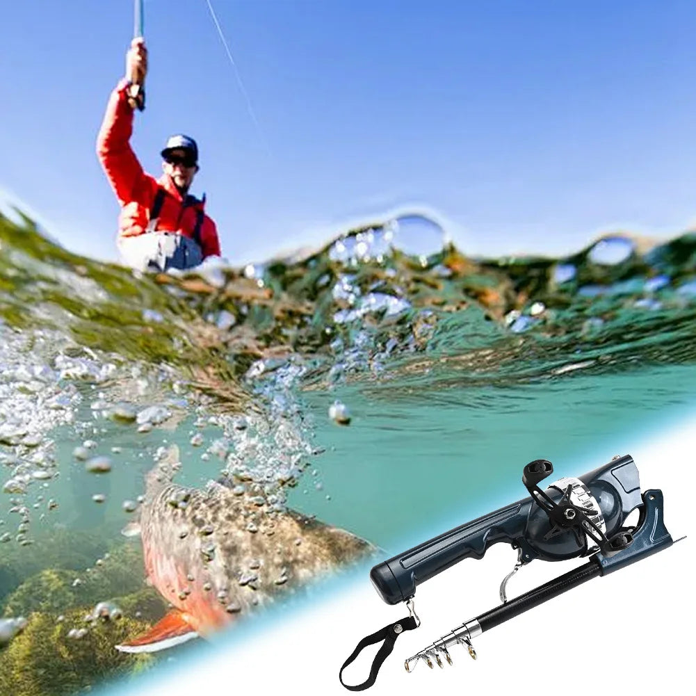 Folding Fishing Rod. Telescopic, Spinning Rod. Carbon Fiber.