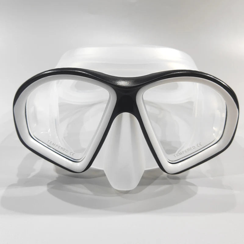 Professional Scuba Diving Mask. Snorkel, Silicone Skirt Diving Mask.
