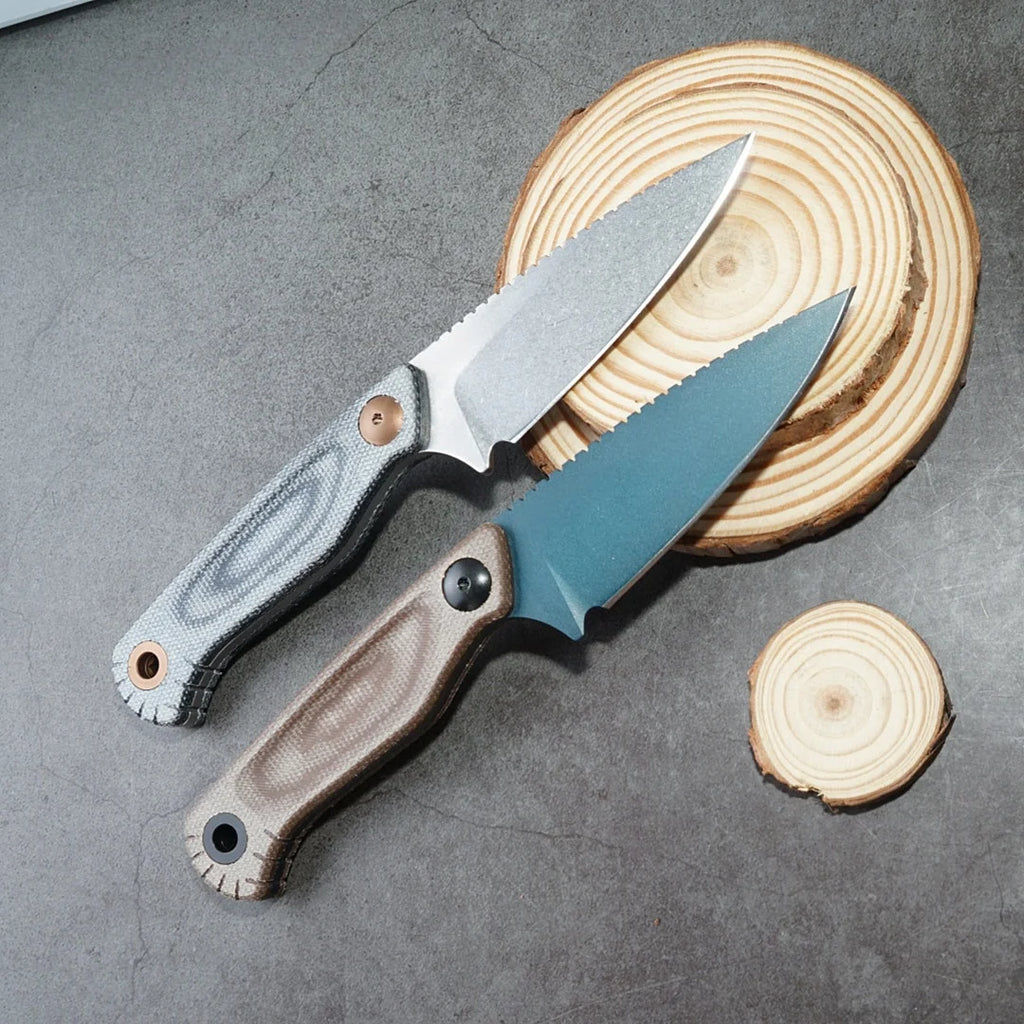 Fixed Blade Knife, W/ Sheath. Alloy Steel Blade, Shear Pin.