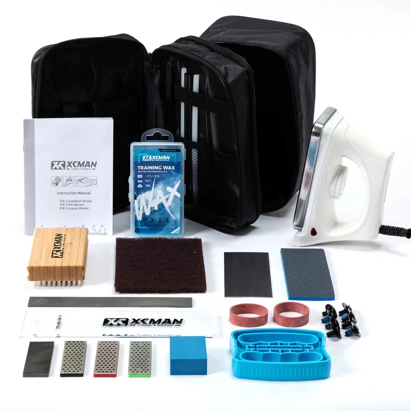XCMAN Complete Ski-Snowboard Tuning- Waxing Combo Kit.