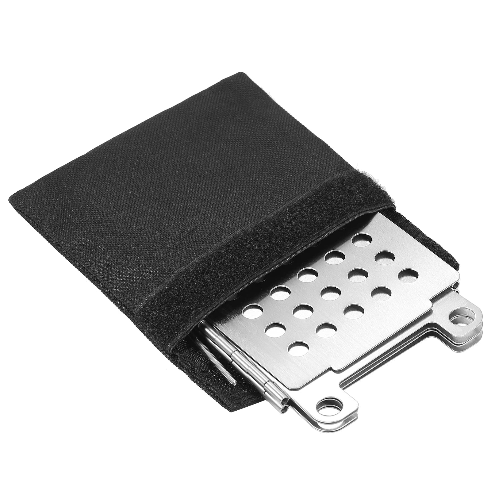 Stainless Steel Outdoor Camping Stove. Portable, Folding Pocket Stove .