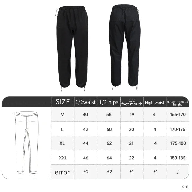 Windproof, Rainproof Pants. Cycling, Hiking.