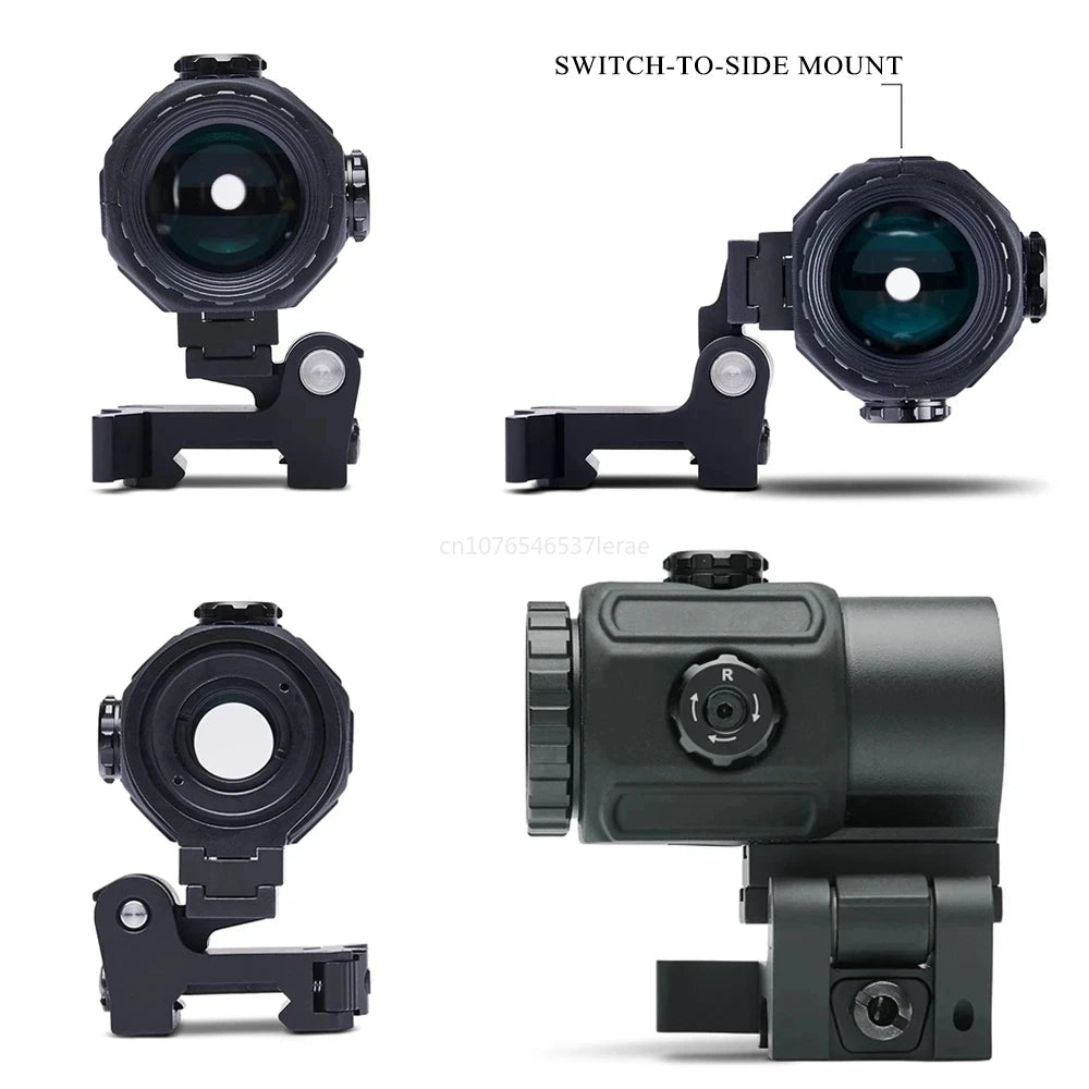 EOTECH 558 Holographic Collimator Red Dot Sight. G43/G33 3X, G45 5X Magnifier. W/20mm Rail Mounts & QD Lever.