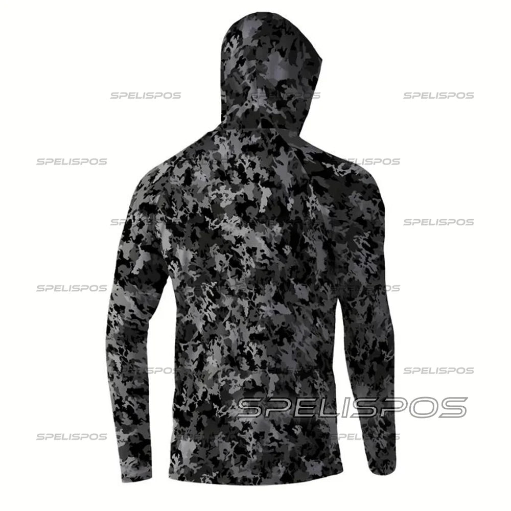 Fishing Hoodie. Long Sleeve - Sun Protection. Face Shield.