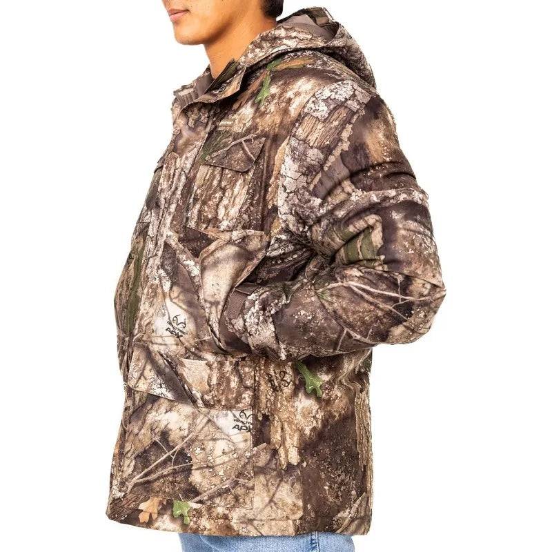 Realtree ,Edge/Timber/Max-7 Camo, Insulated Parka .  Wind-proof.
