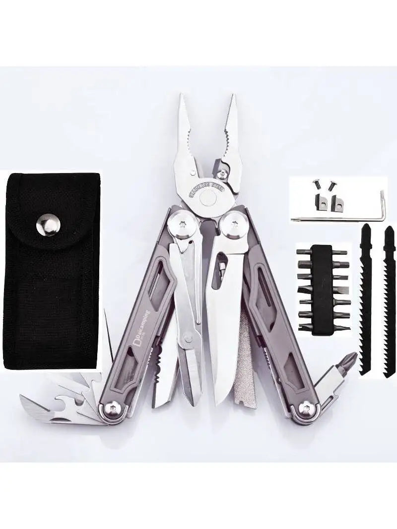 Daicamping DL30 Multitool. Folding, Knives, Scissors, Cutters, Survival Pliers