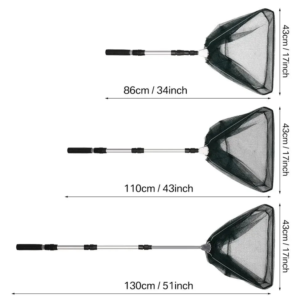 130CM Aluminum ,Telescoping ,Foldable Landing Net. Fishing, Catch & Release.