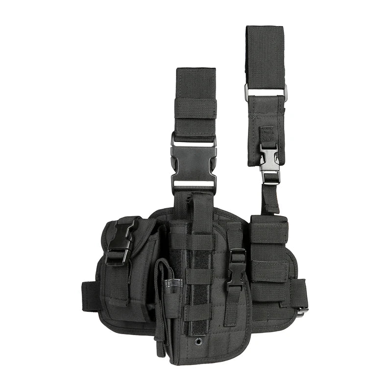 Tactical Leg Gun Holster. Multi-Function Camouflage Bag. Phone Pocket.