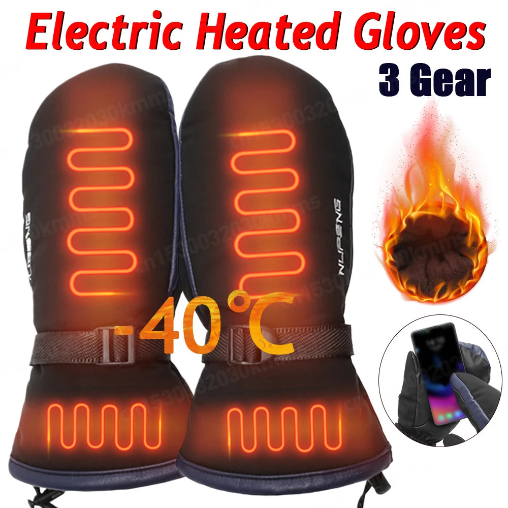 Electric Heated Gloves. Warm- Waterproof- Rechargeable.