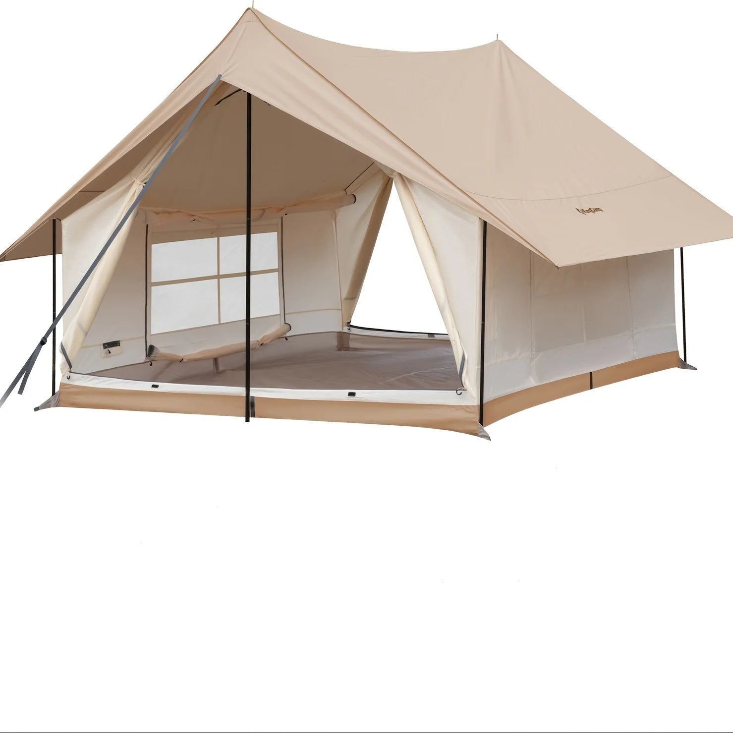 Camping Tent, Canopy And Mesh Tent Function. Glamping Tent With Huge Interior Space.