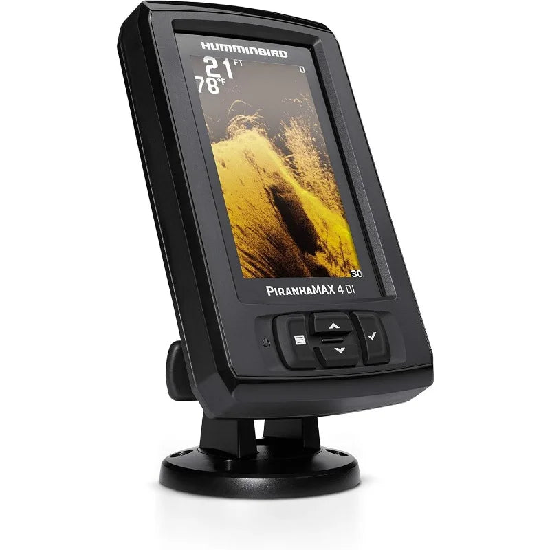 Humminbird 410160-1 PIRANHAMAX 4 DI (Down Imaging) Fish Finder, Black
