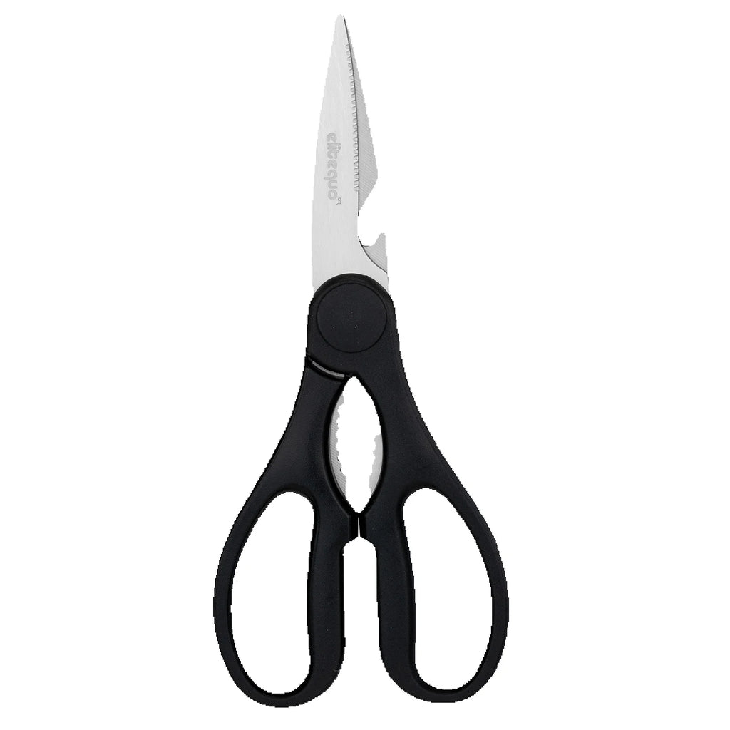 ELITEQUO All Purpose Kitchen Scissors, Heavy Duty Stainless Steel . Soft Grip Comfort Handle.