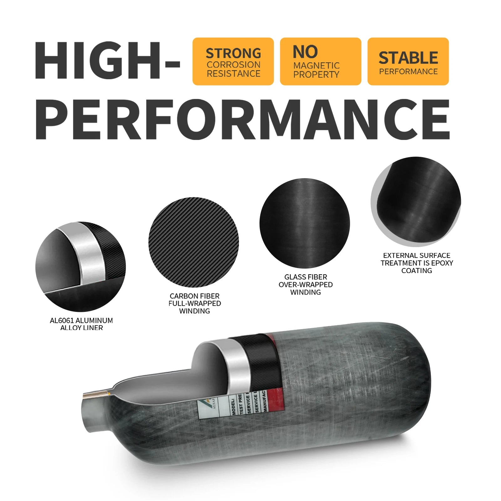 4500Psi - 300Bar - 2L Carbon Fiber Cylinder. Charging Fill Station - Regulator Valve.