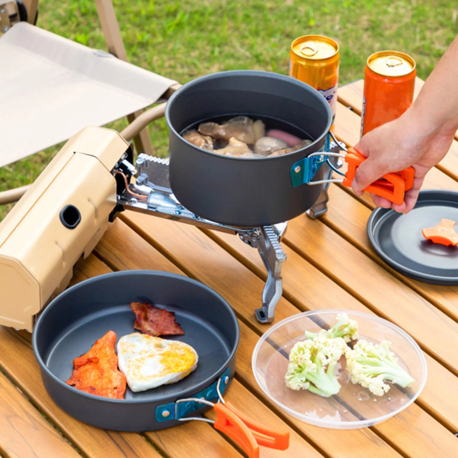 3pcs Cookware Set .Non-Stick, Aluminum Alloy .